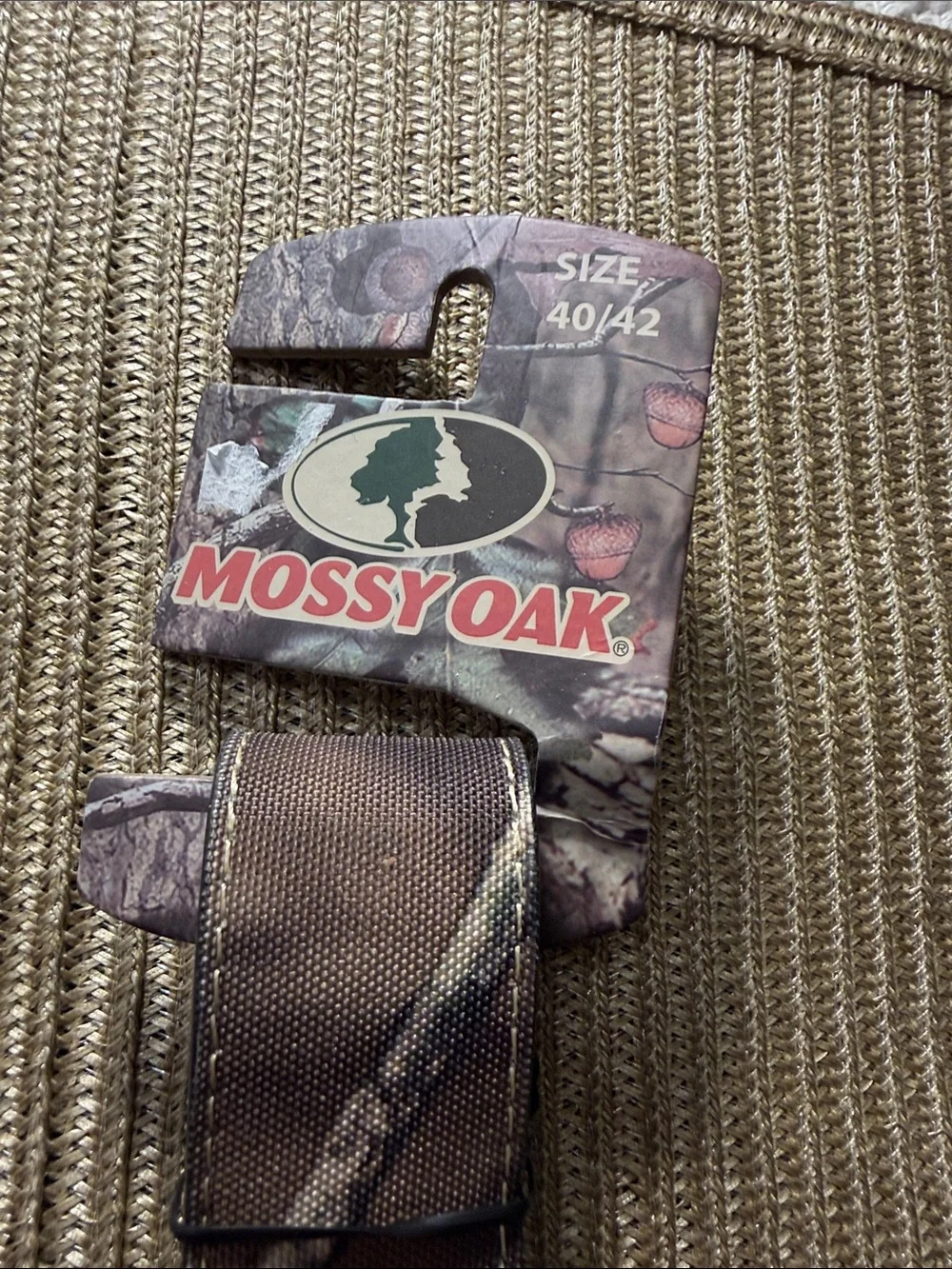 Mossy Oak Men’s Camo Belt Size 40/42 Hunting Outdoor Camouflage NWT